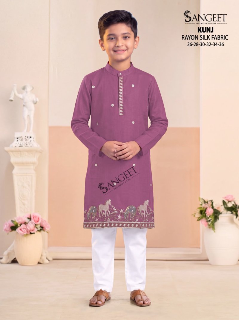 Sangeet Kunj Vol 1 Rayon Silk Kids Kurta